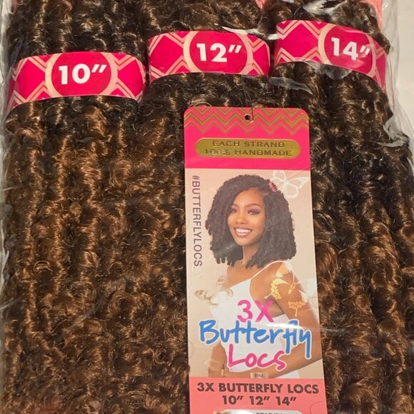 Janet Collection Nala Tress Locs Synthetic Hair Crochet Braid Loop 3x Butterfly - Picture 1 of 4